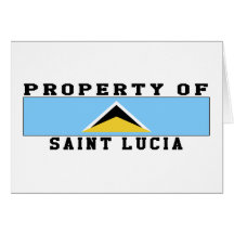 Property Of Saint Lucia Card