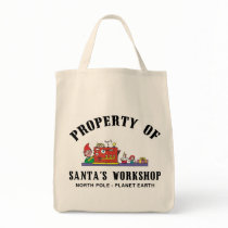 Property of Santa's Workshop Gift Tote Bag