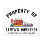 Property of Santa's Workshop Gift Postcard