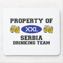 Property of Serbia Drinking Team mousepads