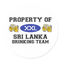 Property of Sri Lanka Drinking Team stickers by dustin1175 Property of Sri Lanka Drinking Team stickers