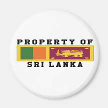 Property Of Sri Lanka Magnets
