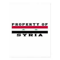 Property Of Syria Postcard