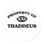 Property of THADDEUS Sticker