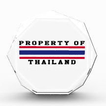 Property Of Thailand Acrylic Award