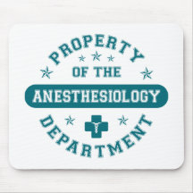 Property of the Anesthesiology Department Mouse Pads