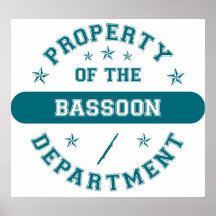Property of the Bassoon Department Poster