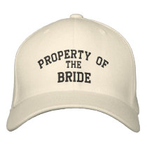 Property of the Bride embroidered hats by samack Property of the Bride embroidered hats