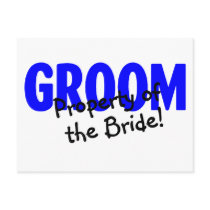 Property Of The Bride postcards