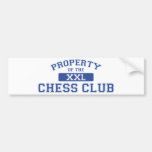Property Of The Chess Club XXL Bumper Sticker