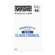 Property Of The Class Council Postage Stamp