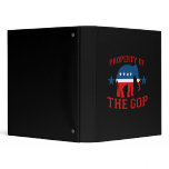 PROPERTY OF THE GOP 3 RING BINDERS