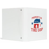 PROPERTY OF THE GOP 3 RING BINDER