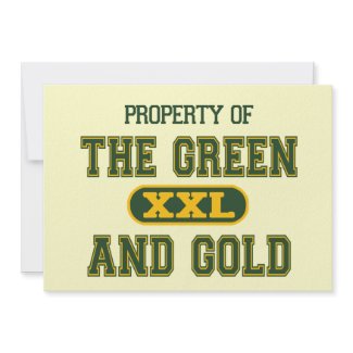 Property of The Green and Gold1 invitation