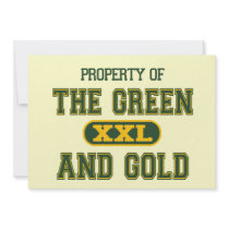 Property of The Green and Gold1 Invites