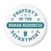 Property of the Human Resources Department magnets