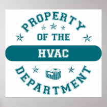 Property of the HVAC Department Posters
