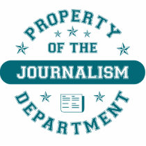 Property of the Journalism Department photo sculptures