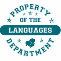 Property of the Languages Department photo sculptures