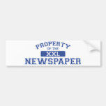 Property Of The Newspaper XXL Bumper Stickers