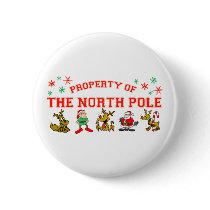 Property Of The North Pole Button