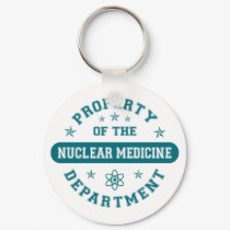 Property of the Nuclear Medicine Department keychains