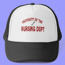 Property of the Nursing Dept hats