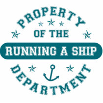 Property of the Running a Ship Department photo sculptures
