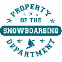 Property of the Snowboarding Department photo sculptures