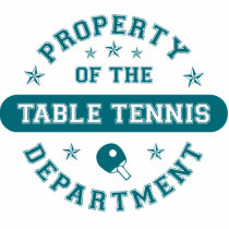 Property of the Table Tennis Department photo sculptures