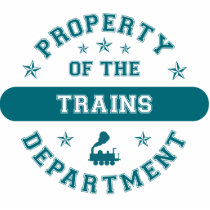 Property of the Trains Department photo sculptures