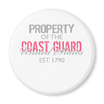 Property of the US Coast Guard (Pink) Magnet