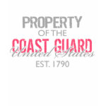 Property of the US Coast Guard (Pink) Tshirt