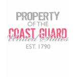 Property of the US Coast Guard (Pink) Tshirt