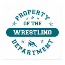 Property of the Wrestling Department posters