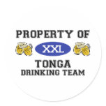 Property of Tonga Drinking Team stickers