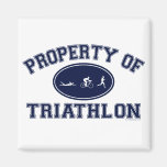 Property of Triathlon t-shirts Magnets