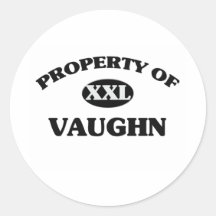 Property of VAUGHN Stickers