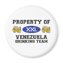 Property of Venezuela Drinking Team magnets