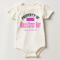 Property of world's cutest Baby t-shirts by ImpressImages Property of world's cutest Baby t-shirts