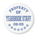 Property OF Yearbook Staff magnets