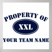 Property of Your Fantasy Team Poster