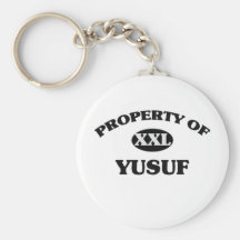 Property of YUSUF Keychain