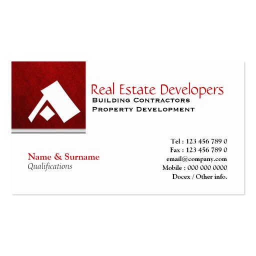 Property real estate monogram A Business Card Template