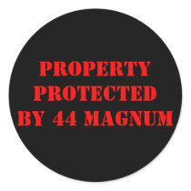 PROPERTYPROTECTEDBY 44 MAGNUM stickers by kotzradio PROPERTYPROTECTEDBY 44 MAGNUM stickers