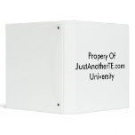Propery OfJustAnotherTE.comUniversity Binder
