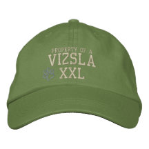 Propiedad de un gorra bordado Vizsla Gorra De Béisbol
