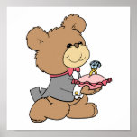 proposal or ring bearer teddy bear design poster