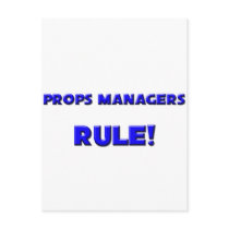 Props Managers Rule! Postcards