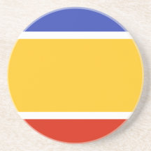 Propuso la bandera unida de la república de Chipre Posavasos Personalizados
